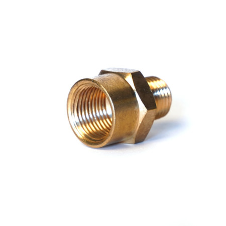 STEELMAN 3/8" Male to 1/4" Male NPT Brass Reducer Fitting for Pneumatic Hoses 75075-IND